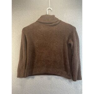 Alexis Taylor  New York  Turtle Neck Sweater Women's Large  Brown